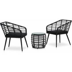 vidaXL 48579 Café-Set, 1 Tisch einschl. 2 Stühle