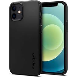 Spigen Thin Fit Coque de protection pour téléphone portable polycarbonate noir 5.4" pour Apple iPhone 12 mini