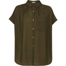 Whistles Nicola Button Through Shirt - Khaki