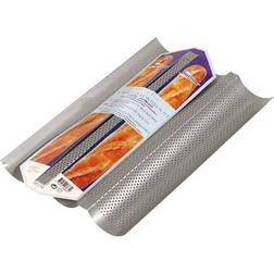 Patisse Silver Top 3 Loaf French Moule à Pain 38 cm