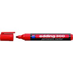 Edding 300 Permanent Marker Red 10pcs