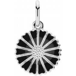 Lund Copenhagen Marguerite Pendant - Silver/Black