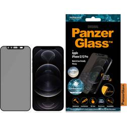 PanzerGlass Black & Case Friendly Privacy Protection d'écran pour téléphone portable avec filtre de confidentialité noir pour Apple iPhone