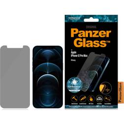 PanzerGlass Privacy AntiBacterial Standard Fit Screen Protector for iPhone 12 Pro Max