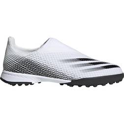 adidas Junior X Ghosted.3 Laceless TF - Cloud White/Core Black/Cloud White