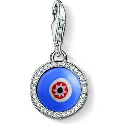 Thomas Sabo Charm Club Evil Eye Charm Pendant - Silver/Blue/White