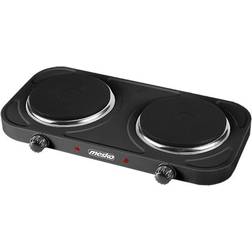 MS 6509 Cuisinière À Deux Brûleurs Noir 2000W Compacte Et Portable