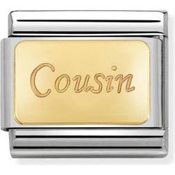 Nomination Composable Classic Cousin Link Charm - Silver/Gold