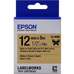 Epson LabelWorks Black on Gold