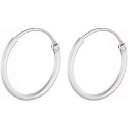 Pernille Corydon Tiny Plain Hoops - Silver