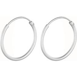 Pernille Corydon Micro Plain Hoops - Silver