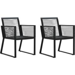 vidaXL 48572 2-pack Silla de jardín para comedor