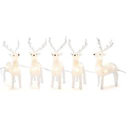 Konstsmide Acrylic Reindeer Julelampe 19cm 5st