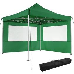 tectake Gazebo Collapsible with 2 Sides 3x3 m