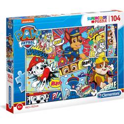 Clementoni Paw Patrol Supercolor 104 Pieces