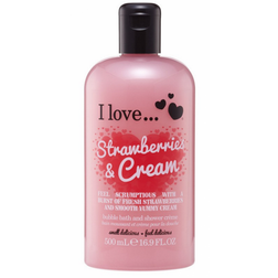 I love... Strawberries & Cream Bath & Shower Crème 500ml