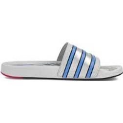 Adidas Adilette Premium - Clear Grey/Light Blue/Bright Red