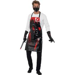 Smiffys Bloody Surgeon Butcher Kit Black & Red