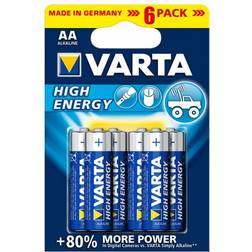 Varta LongLife Power Pack 6 piles alcalines AA LR6