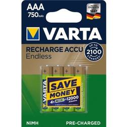 Varta AAA Accu Rechargeable 750mAh 4-pack