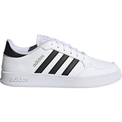 Adidas Breaknet Shoes - Cloud White/Core Black/Silver Metallic
