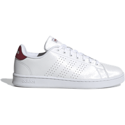 adidas Advantage - Cloud White/Cloud White/Legacy Red