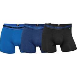 JBS Herenslips 3P Bamboo Boxers - Zwart/Blauw