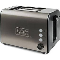 Black & Decker Bxto900e Tostapane 2 Slot 900W Grigio