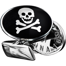 Skultuna Skull & Bones Cufflinks - Silver/Black