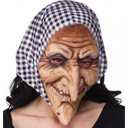 Boland Gammal Häxmask med Sjal