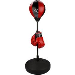 Avento Punching-ball De Boxeo Para Niños 41be, Negro Rojo