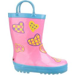 Cotswold Kid's Puddle Boots - Hearts