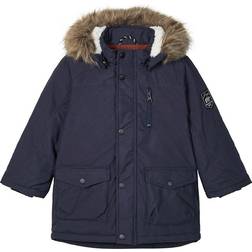 Name It Mibis Parka Jacket - Dark Sapphire/Blauw