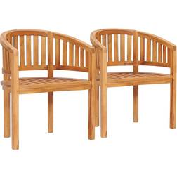 vidaXL 48019 2-pack Trädgårdsmatstol, Utefåtölj