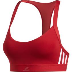 Adidas All Me 3-Stripes Sports Bra - Active Maroon