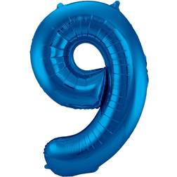 Folat Foil Ballons Number 9 Blue