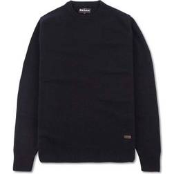 Barbour Elbow Patch Crewneck Sweater - Navy