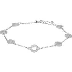 Joanli Nor Anna Bracelet - Silver/Transparent