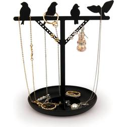 Kikkerland Bird Jewellery Stand - Black