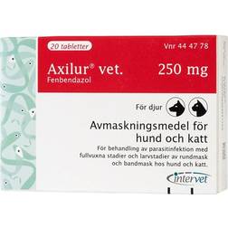 Intervet Axilur Vet 250mg 20 Tablets