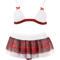 Cottelli Collection Checked Schoolgirl Rood S