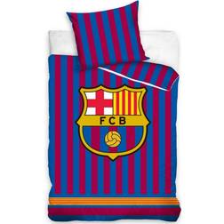 FC Barcelona Duvet Cover Striped with Logo 55.1x78.7"