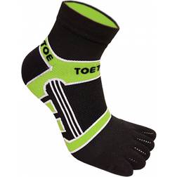 ToeToe Micro-Fibre Running Socks Unisex - Black/Green