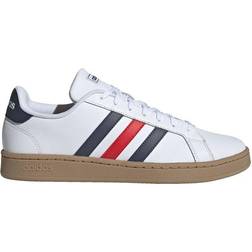 Adidas Grand Court - Cloud White/Trace Blue/Active Red