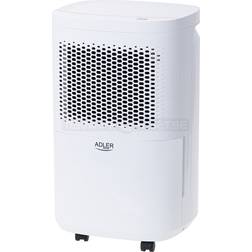 Adler Deshumidificador Eléctrico Portátil, 10l 24 H, Compresor Silencioso, Compacto, Depósito 2,2 L Blanco 200w Ad 7917