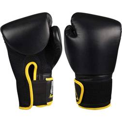 Avento gants de boxe PU unisexe noir/jaune Oz