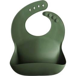 Mushie Silicone Baby Bib Forest Green