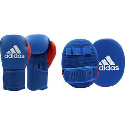 adidas Boxing Gloves & Focus Mitts Set Jr