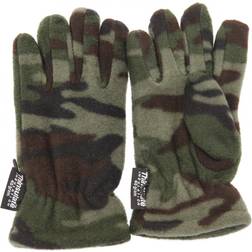 Universal Textiles Boys Camouflage Thinsulate Thermal Winter Gloves - Green Camouflage (UTGL215-2)