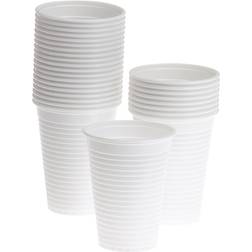 Plastic Cups 20cl White 100-pack